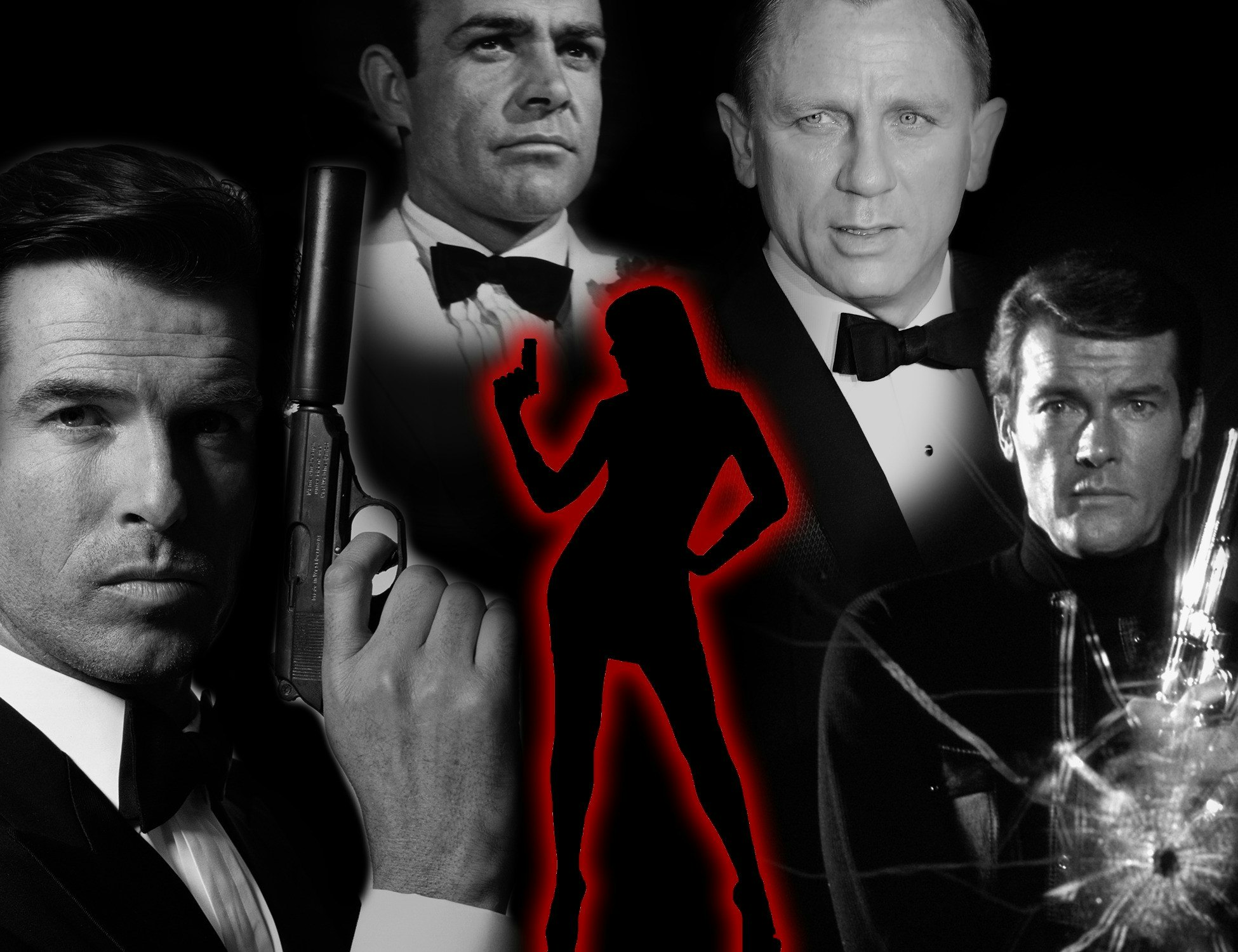 Woman silhouette = 007 James Bond Films 1-10